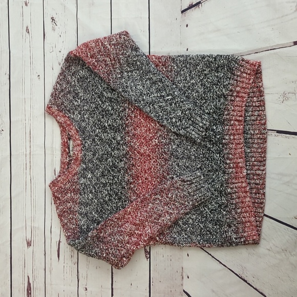 Bass Cropped Knit Sweater, pull over crew neck, women's size medium - Picture 2 of 7